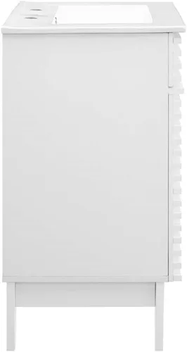 Vista 158 de Modway Render 23.5" tocador de baño en nogal (lavabo no incluido)