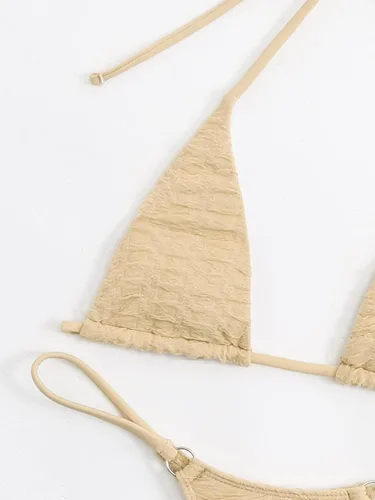 Vista 4 de SHENHE Traje de baño de 2 piezas para mujer, con tanga de triángulo, con lazo lateral