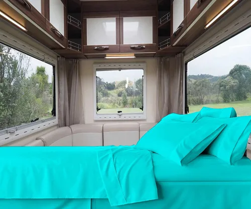 Vista 19 de RV-Sheets - Juego de sábanas estrechas de 29.9 x 78.3 in, 600 hilos, 100% egipcias, autocaravanas, caravanas, caravanas, barcos, suaves, de lujo