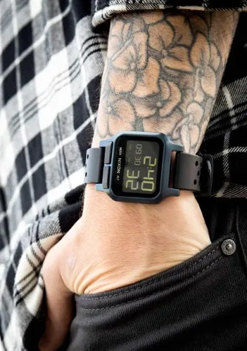 Vista 8 de NIXON Heat A1320 - Reloj digital para hombres y mujeres, 328.1ft, resistente al agua, para entrenamiento y correr, relojes deportivos ultra finos