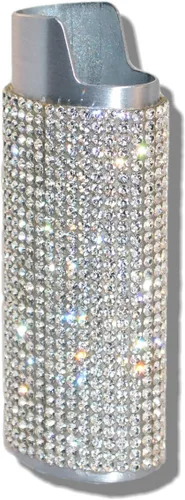 Vista 4 de Bling Silver - Funda para encendedor con diamantes de imitación de cristal LS2