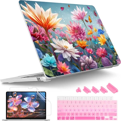 Vista 29 de Tuiklol Funda rígida para MacBook Air 2026, 2025, 2024, 2023, modelo M5, A3448, M4, A3241, M3, A3114, M2, A2941, funda rígida para MacBook de 15.3