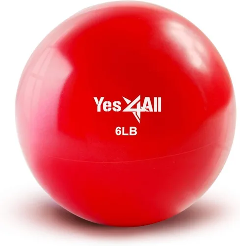 Vista 28 de Yes4All - Bolas de tonificación con peso para ejercicio, bolas medicinales suaves para ejercicio, pilates, yoga, equilibrio, flexibilidad, 2-10
