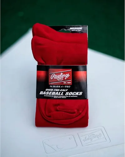 Vista 5 de Rawlings 2 pares Calcetines deportivos BéisbolSoftbol Varios tamañoscolores