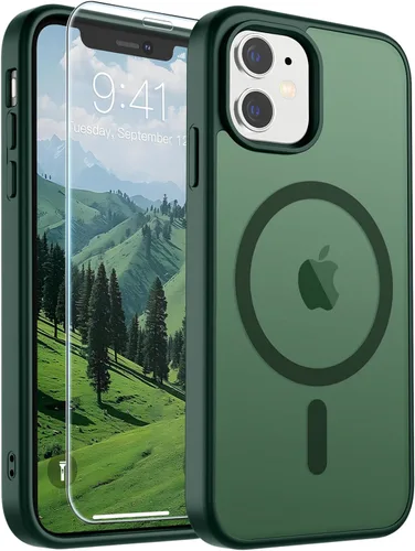 Vista 198 de SUPFINE Funda magnética para iPhone SE 2022 (3ª)/2020 (2ª), iPhone 8 (compatible con MagSafe) (protección contra caídas de grado militar), funda