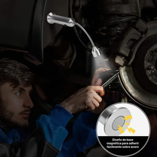 Vista 3 de KOSIN Luz de parrilla para barbacoa, base magnética, luces LED superbrillantes, cuello de cisne flexible de 360 grados, resistente a la intemperie
