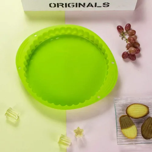 Vista 3 de Webake Tarta de silicona para tartas/sartén para flan de 9.5 pulgadas, molde antiadherente para pastel de pizza