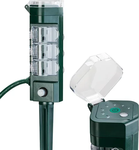 Vista 11 de HBN Tmer mecánico de 24 horas al aire libre para luces impermeables, 6