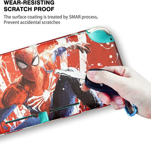 Vista 3 de TGDPLUE Juego completo de calcomanías para Nintendo Switch Lite, funda protectora de vinilo para Nintendo Switch Lite, color rojo