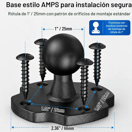 Vista 7 de Keuvirya Soporte de tableta resistente para camión y vehículo, soporte