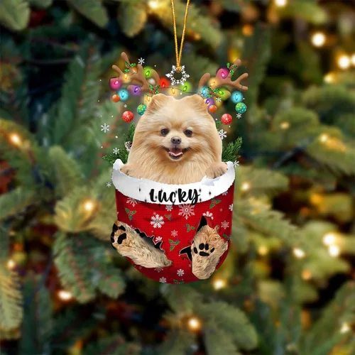 Vista 43 de Adorno de Navidad personalizado para perro Airedale Terrier en bolsillo de nieve, adorno para árbol de Navidad, idea de regalo para amantes
