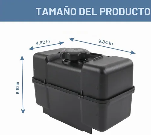 Vista 5 de 691993 Depósito de combustible de plástico de 4 cuartos con tapa y válvula de cierre