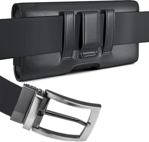 Vista 5 de PiTau Funda para iPhone 16 Plus, Pro Max 15 14 13 12 11 Xs, Samsung Galaxy S25+ 5G S24+ S23+ S22+ S21+ Funda para cinturón de teléfono celular