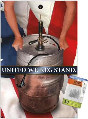 Vista 6 de Trends International United We Keg - Póster de pared con soporte, 22.37 x 34.00 pulgadas, paquete de póster y pasador de empuje prémium