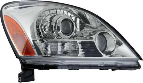 Vista 9 de Para Lexus GX470 2003 04 05 06 07 08 2009 faro delantero lado del conductor Halógeno Lente transparente Reemplazo para LX2502124 81170-6A070