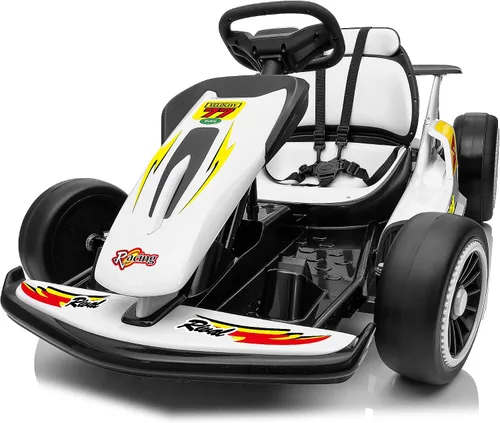 Vista 12 de Go-Kart eléctrico de deriva para niños de 6 a 12 años, motor de 400 W de Azul