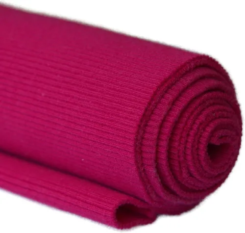 Vista 64 de TinaKim Tela elástica acanalada, cinturas, cuello, puños, chaqueta, sudadera con capucha, material para coser ropa (rosa 1, 43 x 8 pulgadas)