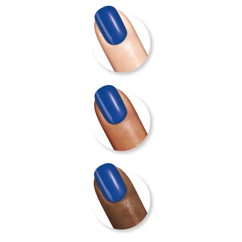 Vista 100 de Sally Hansen Xtreme Wear Esmalte de uñas sin rayas, acabado brillante, duradero, resistente a las astillas, transparente, color de uñas plateado 130