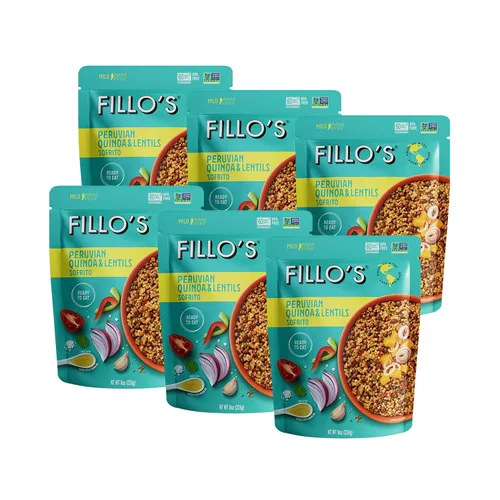 Vista 11 de Fillo's Paquete de Variedad de Frijoles Listos para Comer Frijoles Negros, Lentejas y Frijoles Rosados Sin Gluten, Sin Conservantes, Aptos