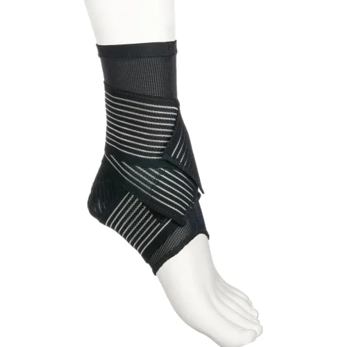 Vista 7 de Tobillera Active 329, manga de compresión de tobillo con correas para hombres y mujeres, tirantes para voleibol, fútbol, baloncesto, rugby