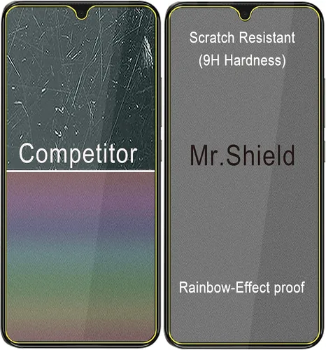 Vista 4 de Mr.Shield [Paquete de 3] Protector de pantalla para Nokia C110 [vidrio templado] [vidrio japonés con dureza 9H] Protector de pantalla