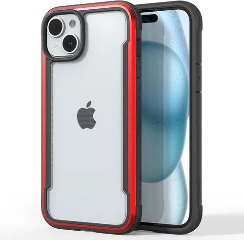 Vista 25 de Raptic Shield - Funda compatible con iPhone 12 Pro Max, protección contra golpes, marco de aluminio duradero, probada para caídas de 10 pies de Rojo