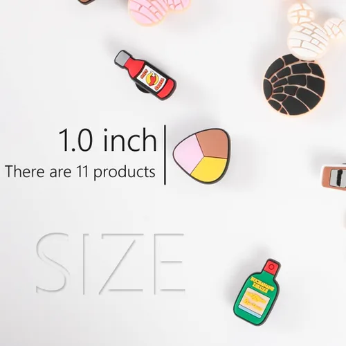 Vista 2 de Maxun - Dijes para zapatos de inspiración mexicana 22 piezas para decoración de zapatos mexicanos para zuecos de PVC bonitos suministros