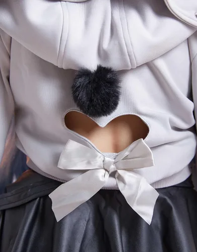 Vista 6 de haikyuu Disfraz de cosplay de anime para mujer, top gótico y vestido negro con medias completas accesorios