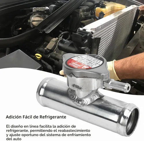 Vista 2 de Tapa de cuello de llenado de manguera de radiador en línea, 1.260 in 1-1/4in, 16PSI