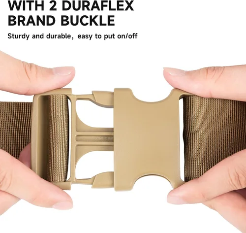 Vista 3 de EXCELLENT ELITE SPANKER Arnés táctico para perro, arnés de patrulla militar, chaleco de servicio para perro, chaleco militar para perro, chaleco