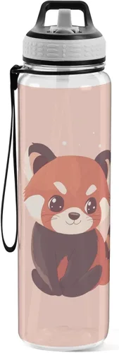 Vista 10 de Fustylead Amanita - Botella de agua de 32 onzas con popote, transparente a prueba de fugas, para mujeres y hombres, para deportes al aire libre
