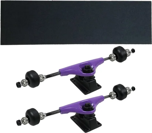 Vista 6 de Havok Skateboard Trucks, Wheels, Bearings, Grip, Hardware Truck Package plateado