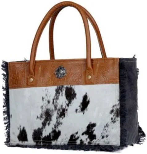 Vista 2 de Myra Bag Spotless S-3335 - Bolsa de lona y pelo, Multi