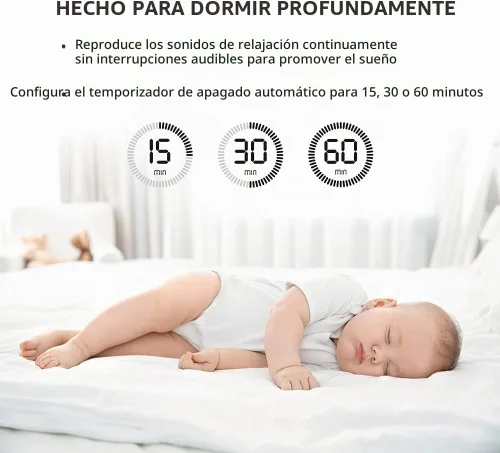 Vista 6 de SoundSpa portátil color blanco de myBaby