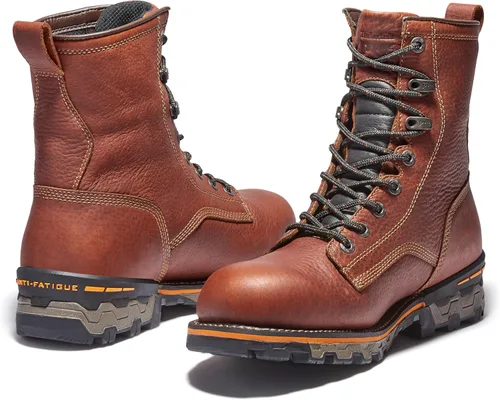 Vista 3 de Timberland PRO Botas de trabajo y caza impermeables Boondock de 8 pulgadas para hombre