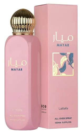 Vista 2 de Lattafa Mayar – Fragancia duradera en aerosol para todo el cuerpo con notas frutales, florales y ambarinas para mujeres, 5.07 onzas / 150 ml