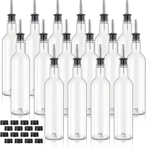 Vista 9 de 2 Pack 25 oz Syrup Bottle with Spout Pourer and Cap