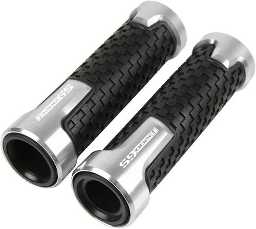 Vista 6 de Manillar de motocicleta de 7/8 pulgadas, 0.866 in, accesorios de motocicleta CNC, empuñaduras, mango para BMW R1200GS Adventure R1200 R 1200 GS Negro