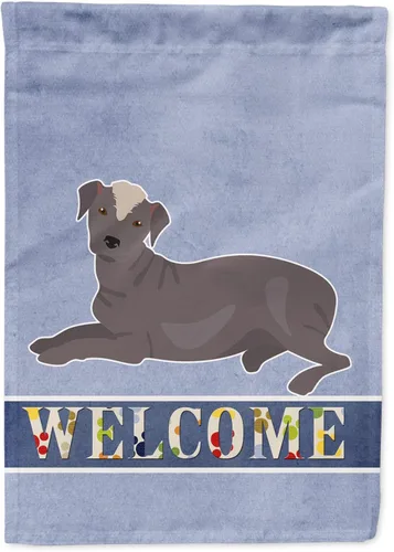 Vista 126 de Caroline's Treasures CK3645GF Bandera de bienvenida de bulldog inglés para jardín, bandera decorativa para patio exterior, obras de arte de patio