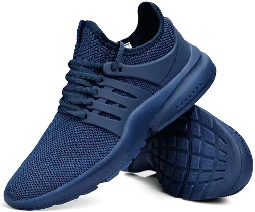 Vista 6 de Troadlop - Tenis de correr para hombre, antideslizantes, transpirables, ligeras, resistentes al deslizamiento, deportivas, para caminar, gimnasio