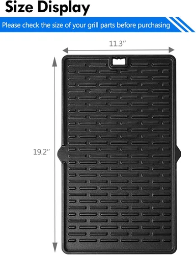 Vista 9 de 7404 Piezas de repuesto de plancha para Weber Summit 400 600 Series de hierro fundido reversible para parrilla S-470 S-670 E-470 E-670 E-670 E-420