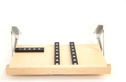 Vista 9 de Estante de almacenamiento de cuchillos Drop Block para debajo del gabinete - Pequeño, Negro Negro/Ébano