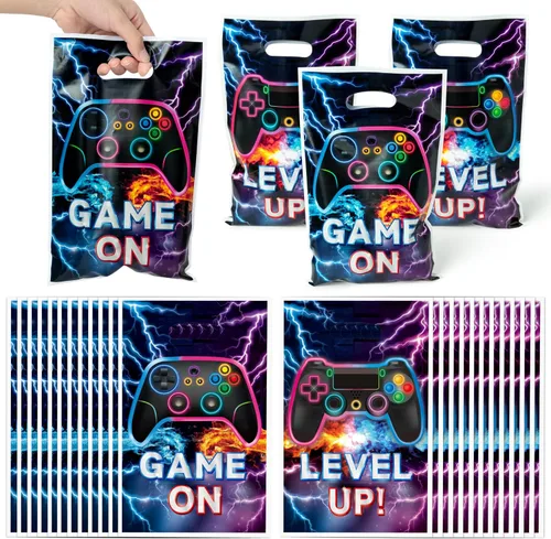 Vista 8 de Bolsa de Regalo para Primera Fiesta de Cumpleaños Oso 50Pcs Bolsas de Dulces y Regalos con Oso Marrón Dulces y Golosinas para Fiesta Temática Oso