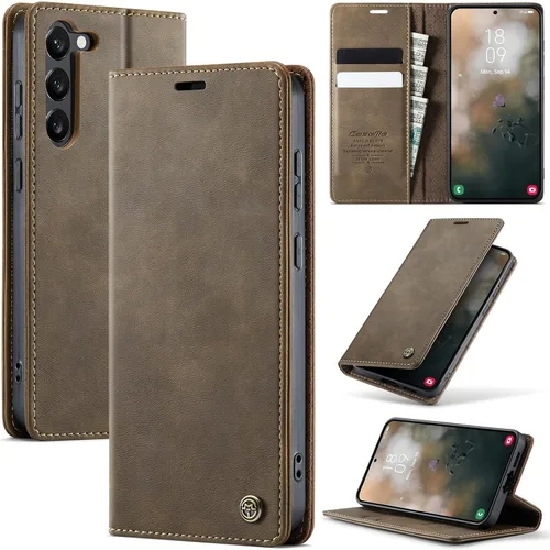 Vista 34 de Funda tipo cartera para Samsung Galaxy Z Fold 7 de piel con tarjetero y función atril, cierre magnético, bloqueo RFID, TPU a prueba de golpes, Negro