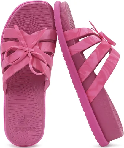 Vista 11 de COFACE Sandalias ortopédicas elegantes para mujer, puntera cuadrada, cómodas, gruesas, atléticas, para recuperación, caminar, ligeras, de espuma
