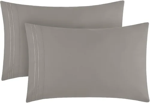 Vista 31 de Mellanni Fundas de almohada de lujo, extrasuaves, refrescantes, fundas de almohada de 12 piezas de la colección icónica, cierre de sobre