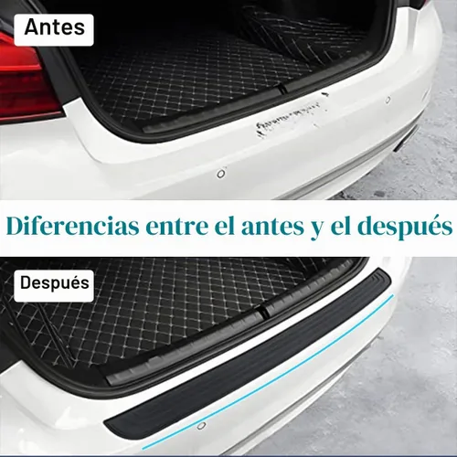 Vista 3 de Ziciner Protector de parachoques trasero de automóvil, protectores de goma antiarañazos anti-colisión para la entrada de la puerta del maletero