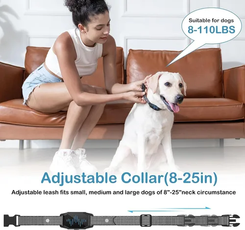 Vista 3 de Collar de entrenamiento para perros, collar de choque para perros con control remoto, 2500 pies y 4 modos de entrenamiento pitido, vibración, choque