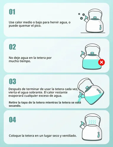 Vista 7 de Hervidor de Té, BELANKO 85 OZ / 2.5 Litros Hervidor de Té Silbante, Teteras para Estufa de Acero Inoxidable Grado Alimentario con Mango Plegable