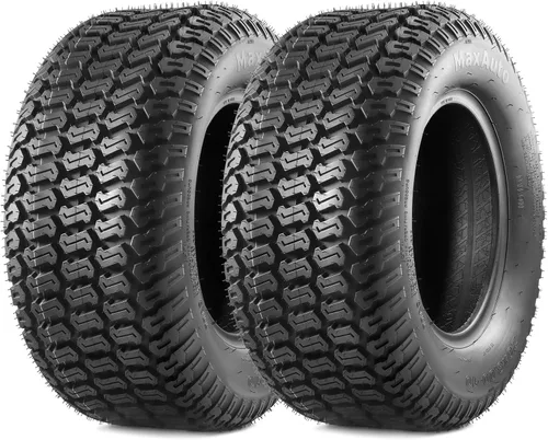 Vista 8 de MaxAuto 16x7.50-8 16x7.5x8 Neumático para cortacésped Turf Saver 4 capas, juego de 2